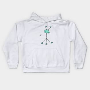 Extraterrestrial Alien UFO Kids Hoodie